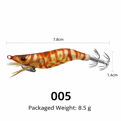 8PCS Luminous Squid Jig