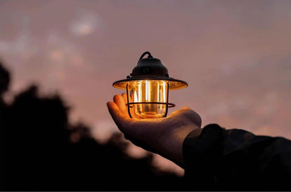 Vintage Rechargeable Camping Lantern USB Portable LED Light