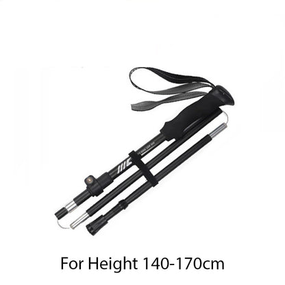 1 Pair Lightweight Collapsible Aluminium Trekking Poles for Hiking