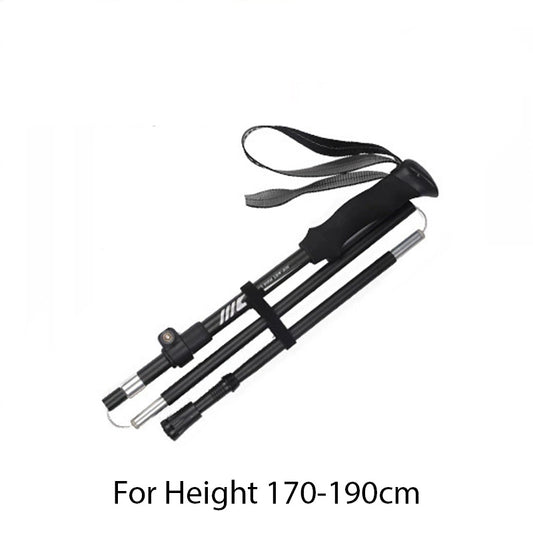 1 Pair Lightweight Collapsible Aluminium Trekking Poles for Hiking