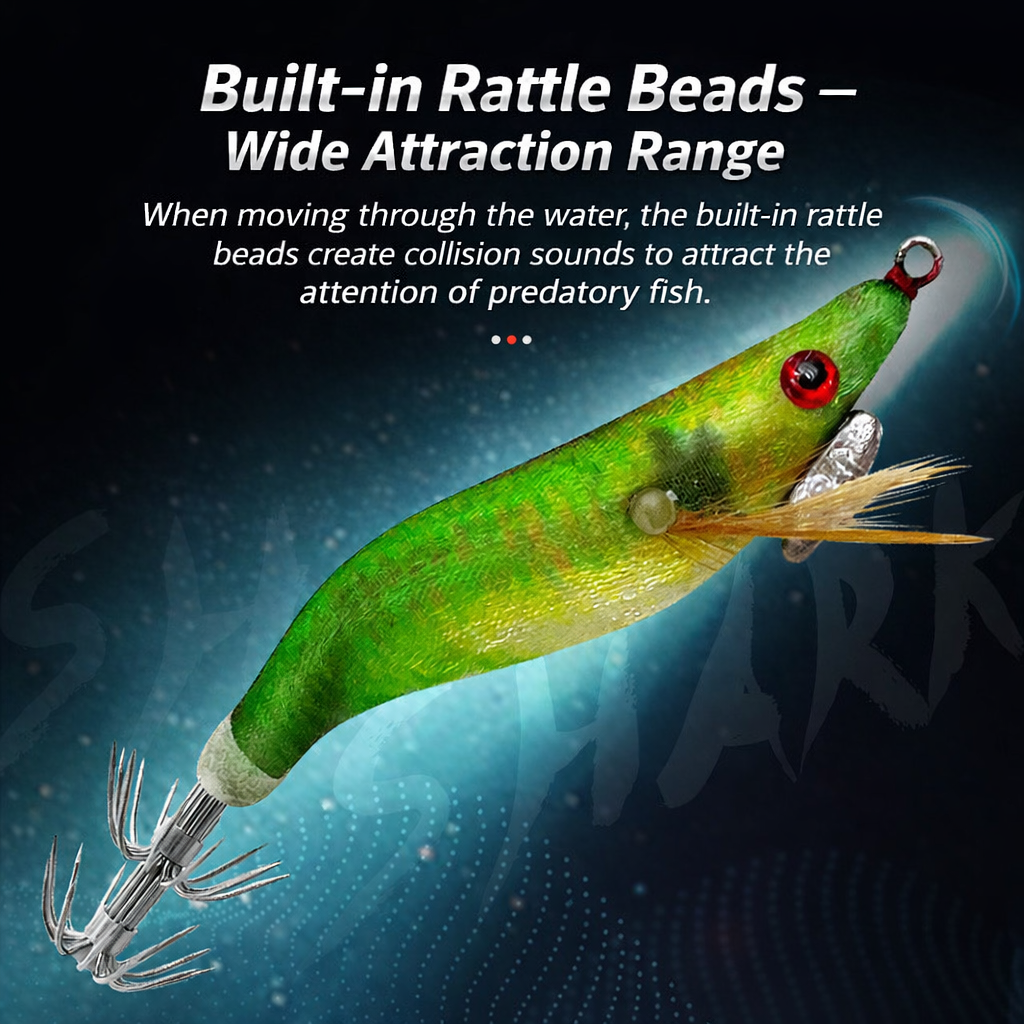 8PCS Luminous Squid Jig