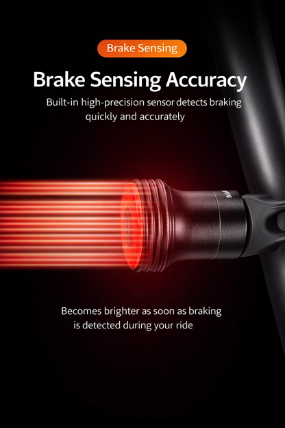 Brake Sensing Rechargeable Bike Tail Light