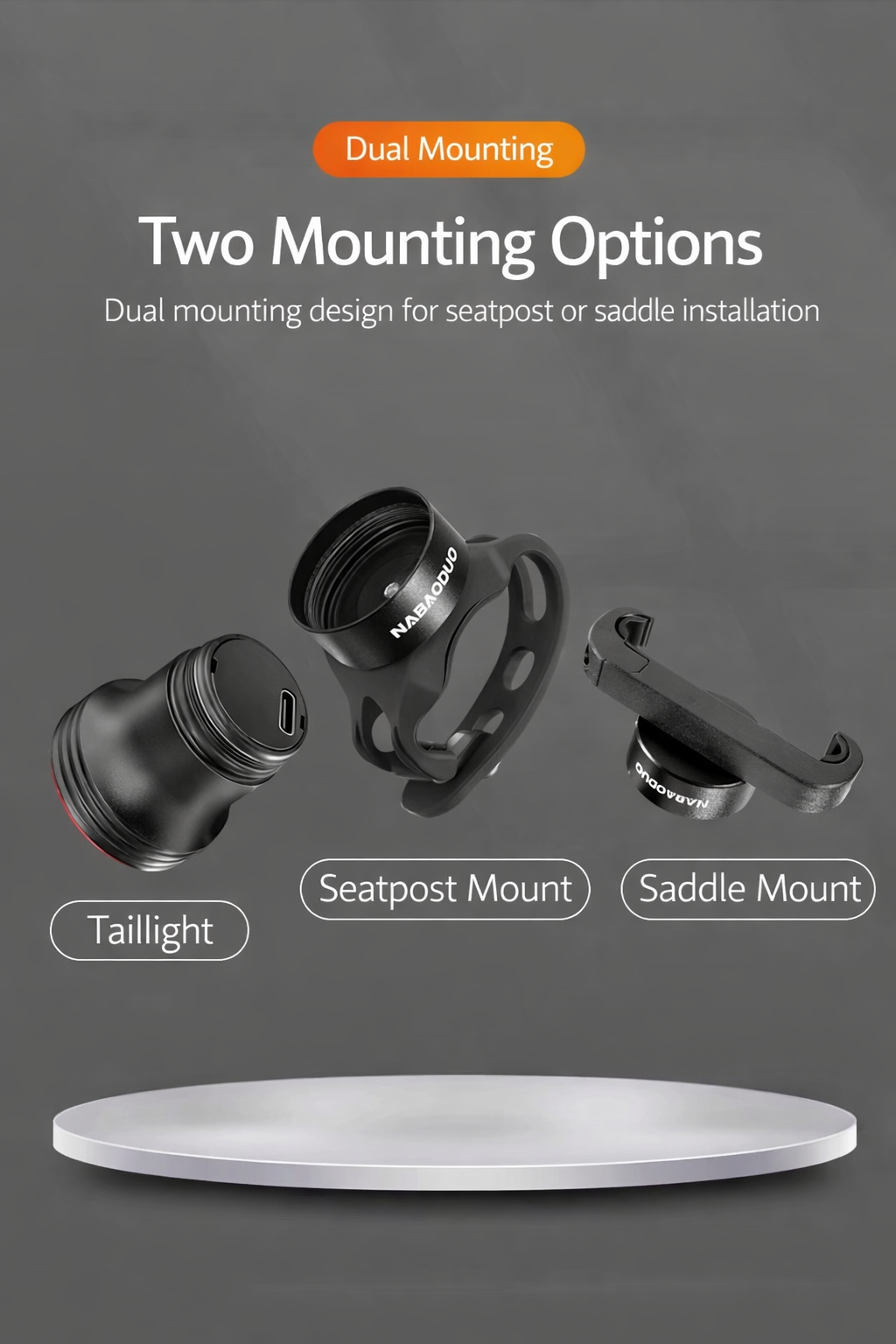 Brake Sensing Rechargeable Bike Tail Light