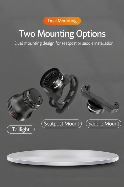 Brake Sensing Rechargeable Bike Tail Light
