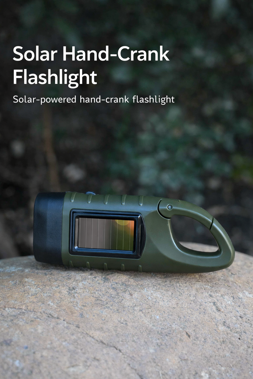Solar Hand Crank Flashlight