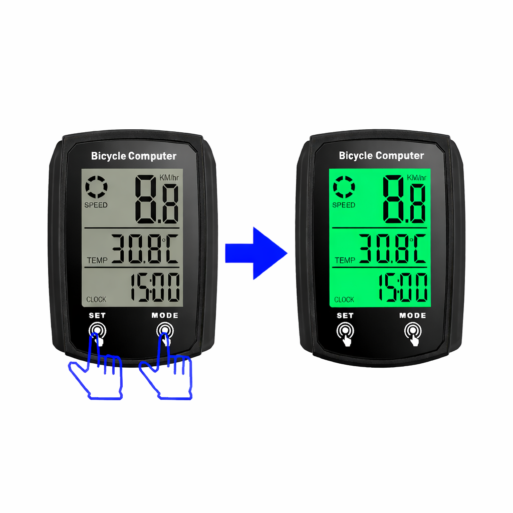 Bicycle Computer Speedometer with LCD Backlight
