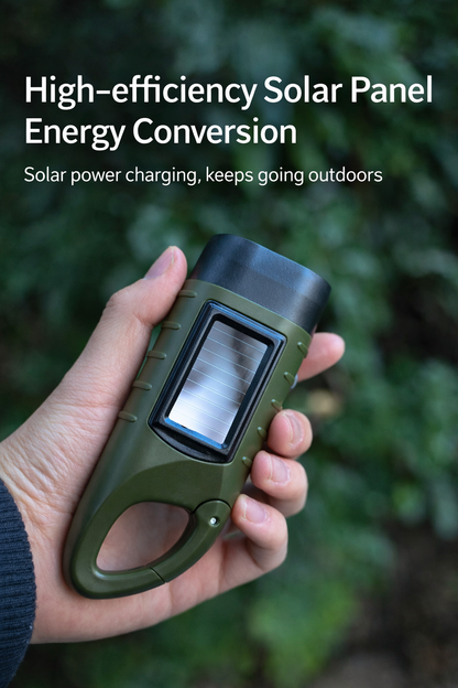 Solar Hand Crank Flashlight