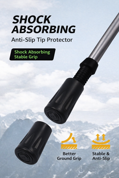 1 Pair Lightweight Collapsible Aluminium Trekking Poles for Hiking