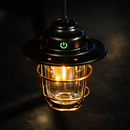 Vintage Rechargeable Camping Lantern USB Portable LED Light