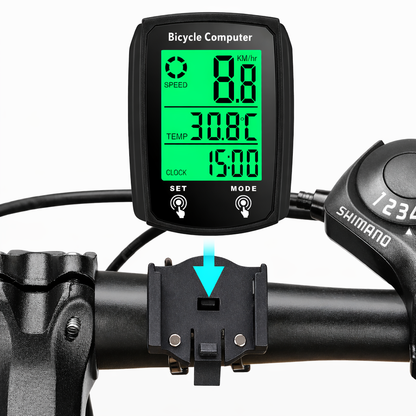 Bicycle Computer Speedometer with LCD Backlight