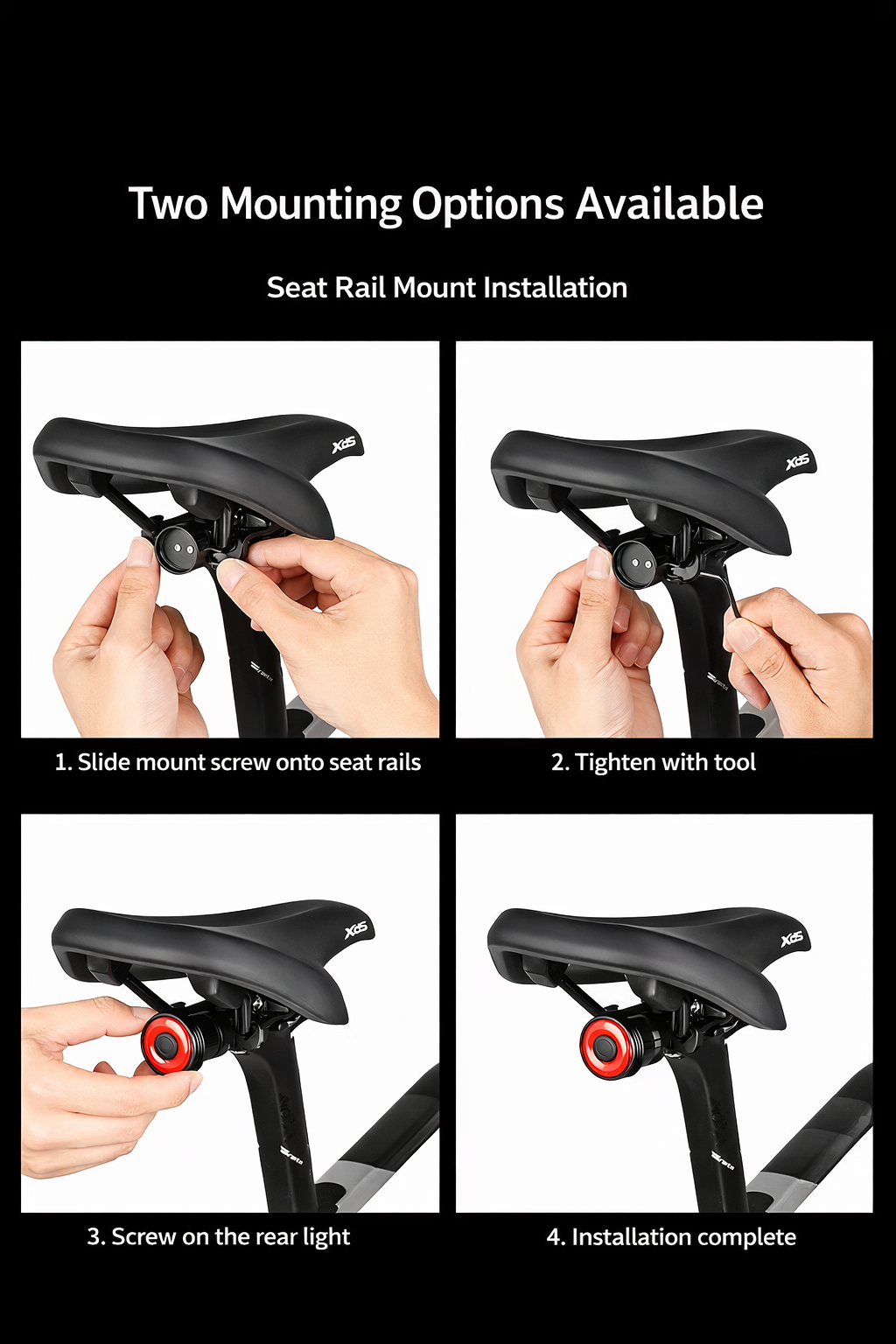 Brake Sensing Rechargeable Bike Tail Light