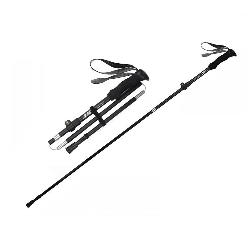 1 Pair Lightweight Collapsible Aluminium Trekking Poles for Hiking