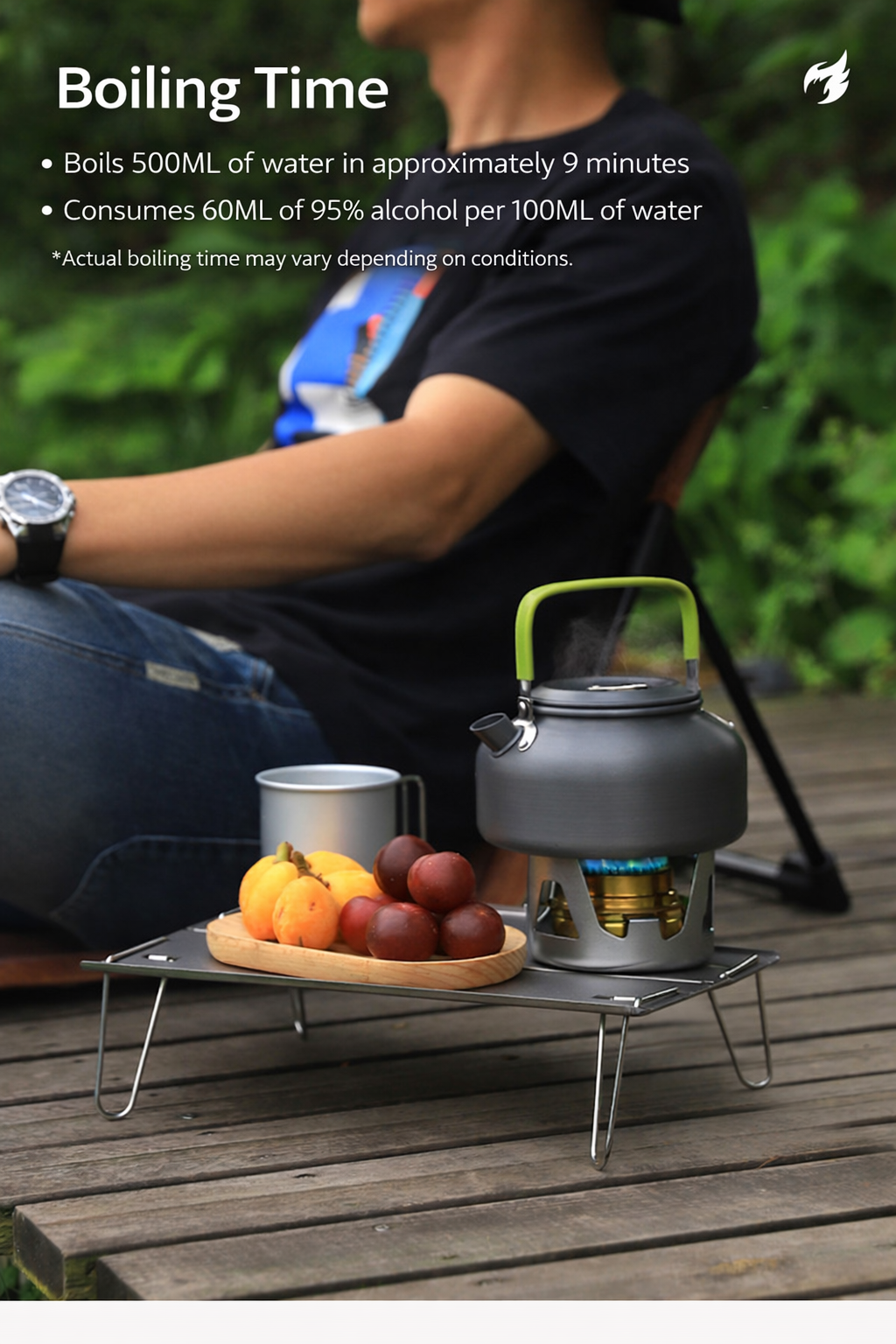 Portable Mini Alcohol Camping Stove
