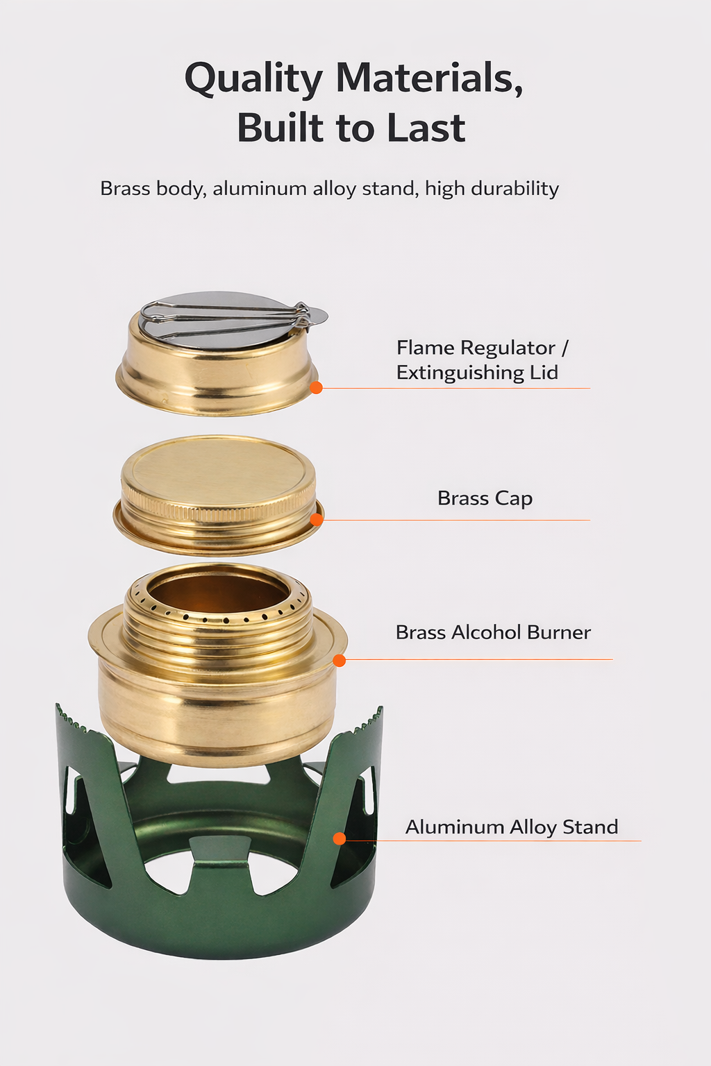 Portable Mini Alcohol Camping Stove